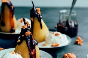 Груши з шоколадом