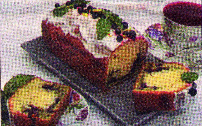 Лимонно-мятний кекс